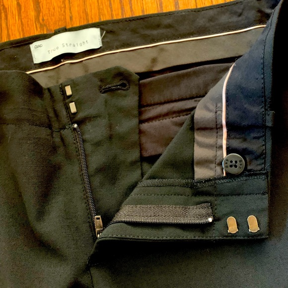 GAP Black Casual Pants Sz 6 Straight Leg - Picture 10 of 13